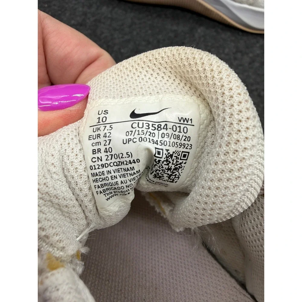 Nike MC Trainer Womens White Pink Silver Training Shoes CU3584-010 Size 10